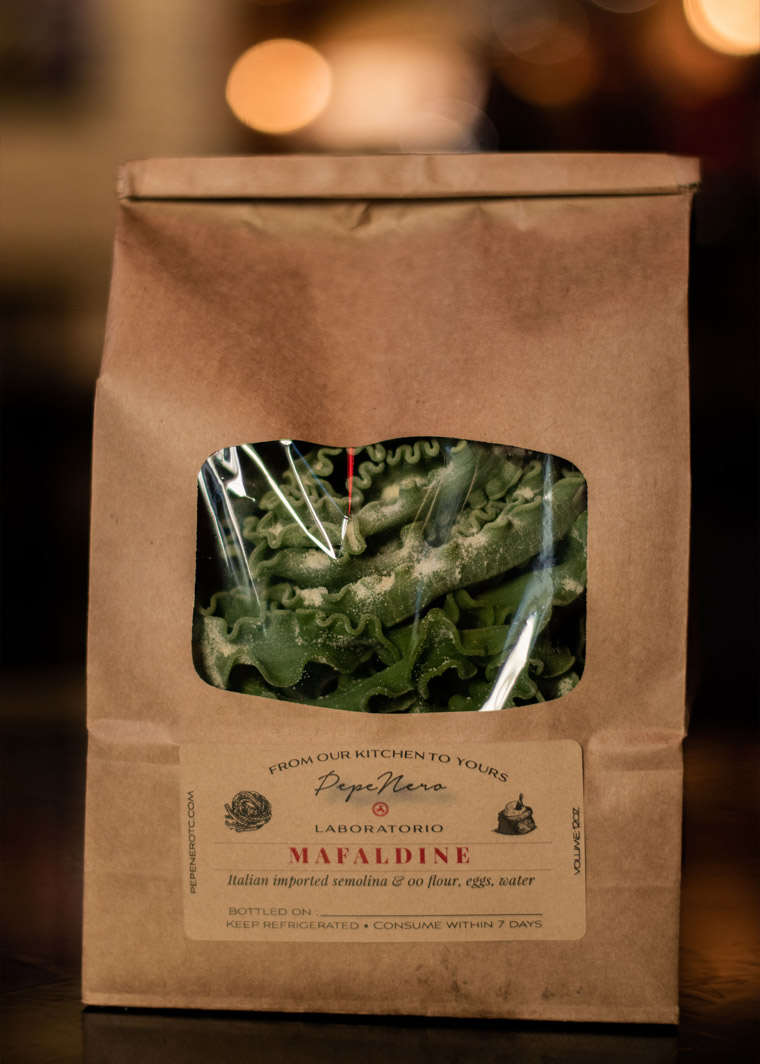 spinach mafaldine