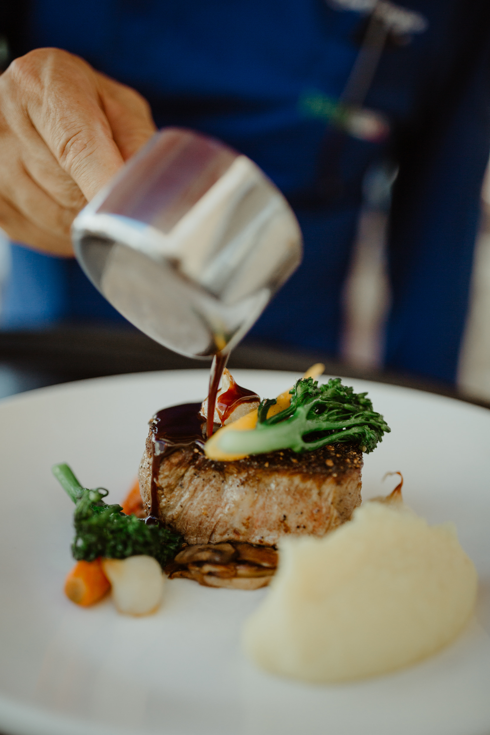 A seasonal dish finished at PepeNero