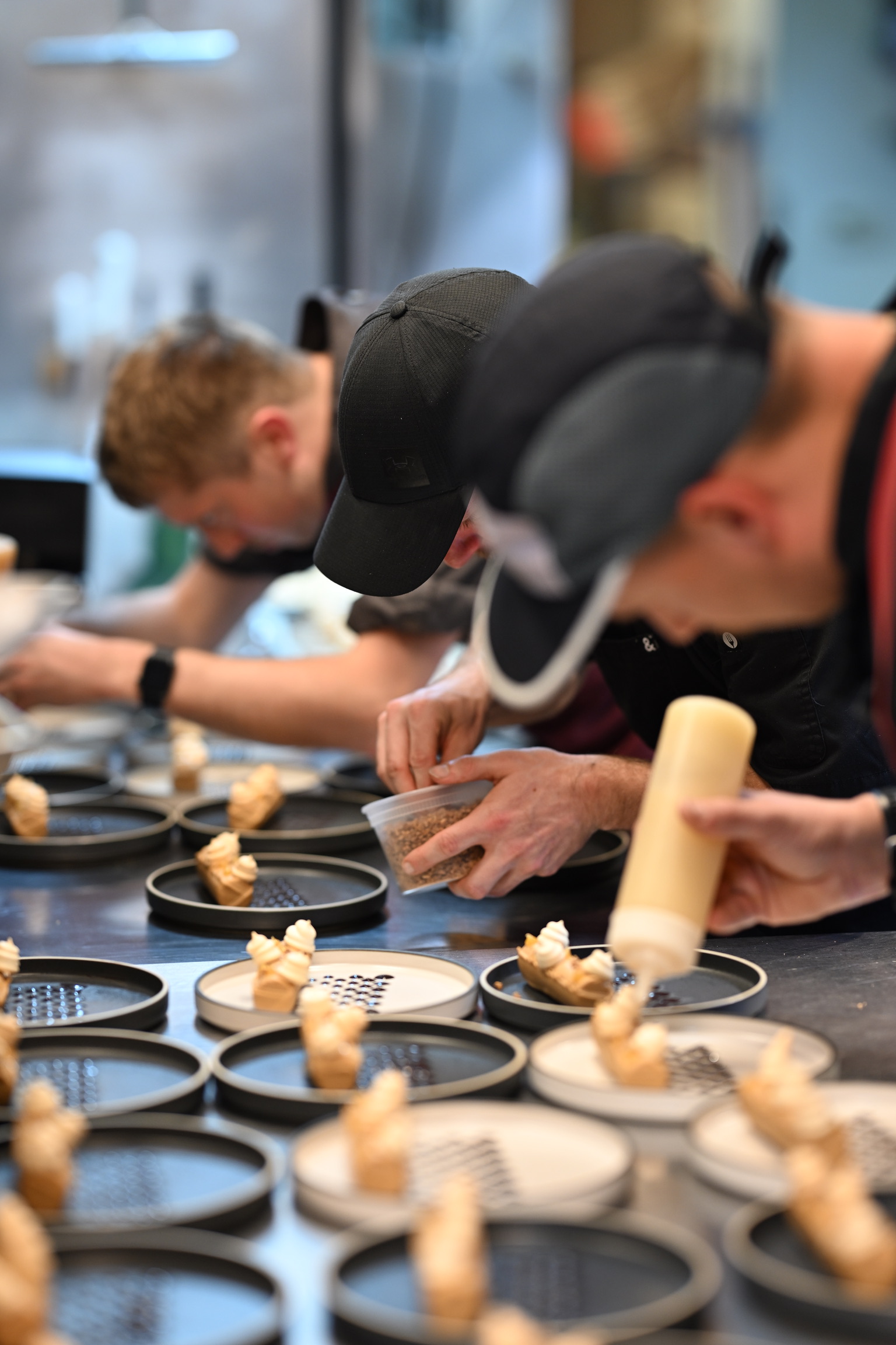 The PepeNero kitchen preparing a private dinner